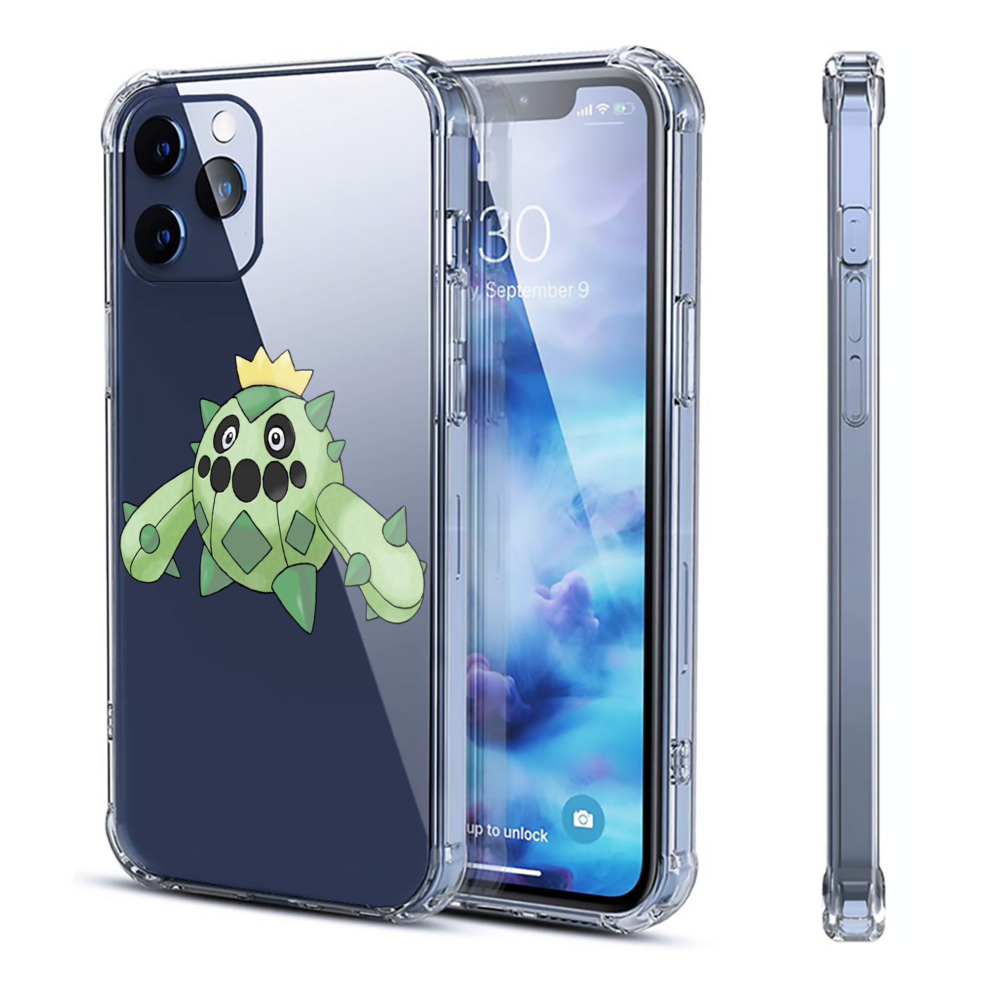（画像用） ポケットモンスター Pokémon 【iPhone 12シリーズ対応】透明スマホケース（クリアソフトケース）